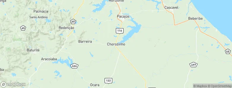 Chorozinho, Brazil Map