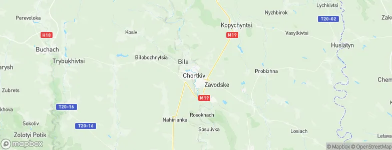 Chortkiv, Ukraine Map