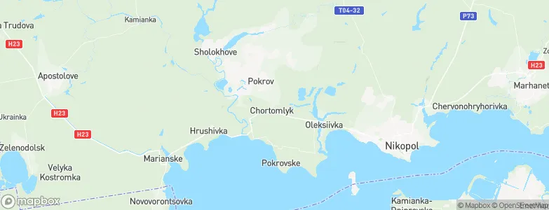 Chortomlyk, Ukraine Map