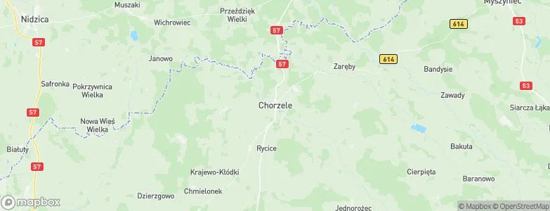 Chorzele, Poland Map