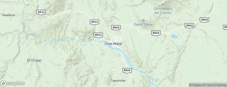 Chos Malal, Argentina Map