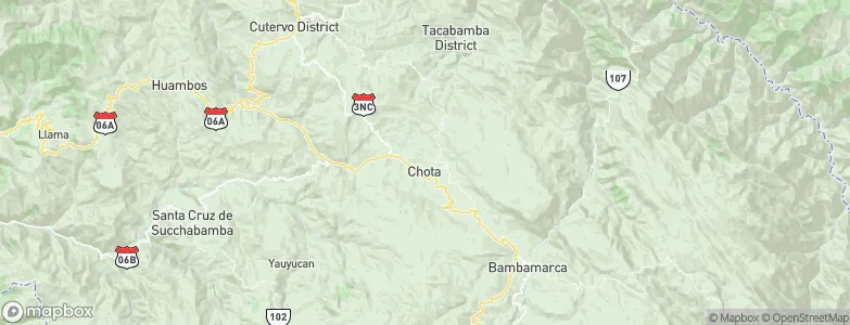 Chota, Peru Map
