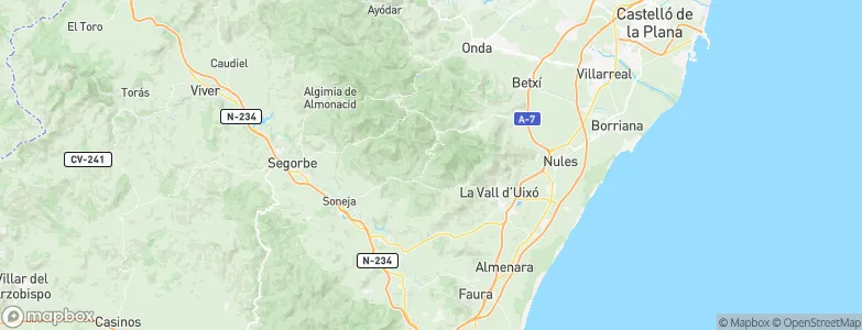 Chóvar, Spain Map