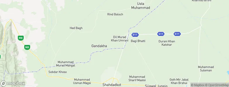 Chowki Jamali, Pakistan Map