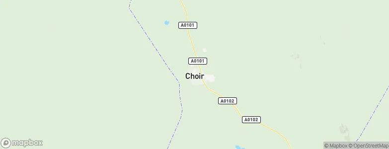 Choyr, Mongolia Map