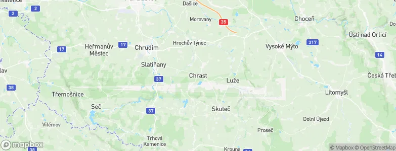 Chrast, Czechia Map
