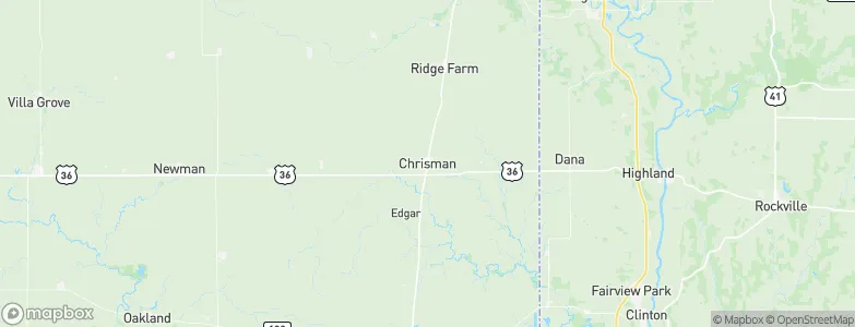 Chrisman, United States Map