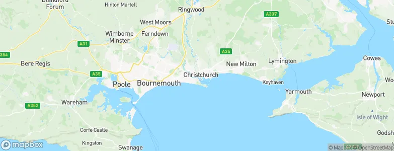 Christchurch, United Kingdom Map