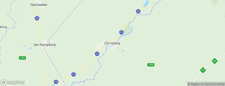 Christiana, South Africa Map