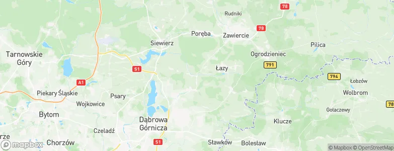 Chruszczobród, Poland Map