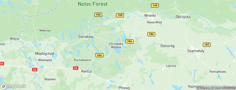Chrzypsko Wielkie, Poland Map