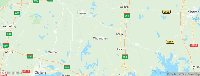 Chuandian, China Map