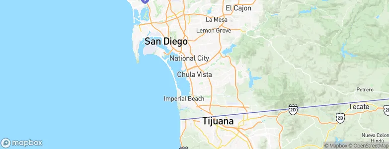 Chula Vista, United States Map