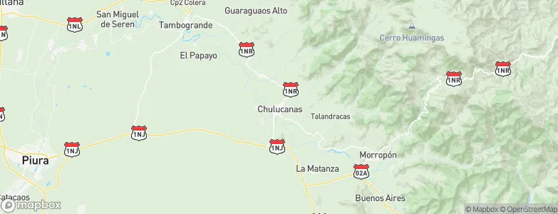 Chulucanas, Peru Map