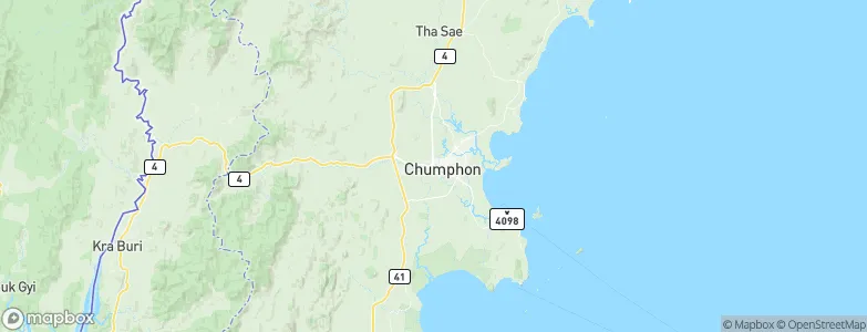Chumphon, Thailand Map