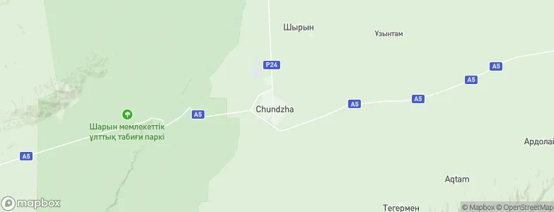 Chundzha, Kazakhstan Map
