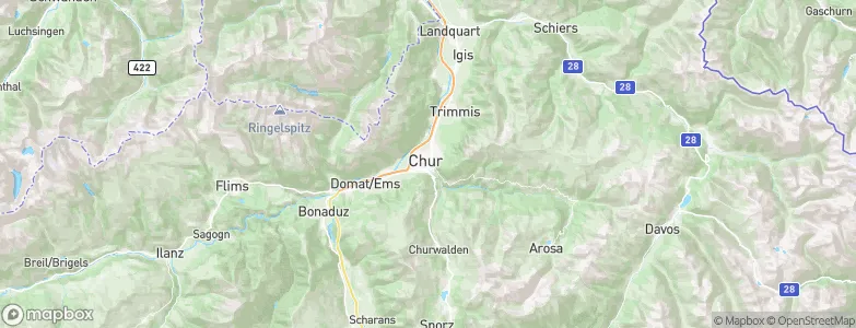 Chur, Switzerland Map
