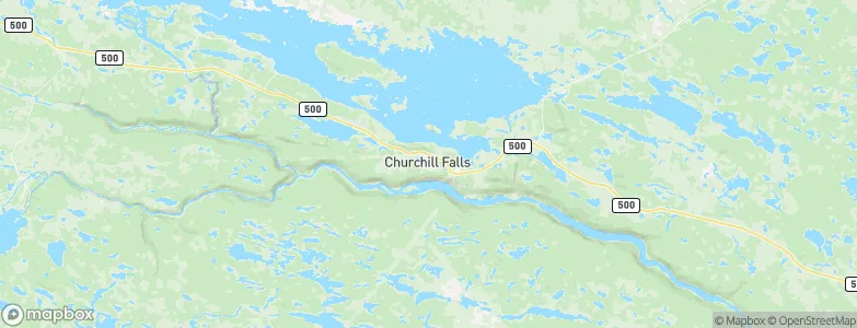 Churchill Falls, Canada Map