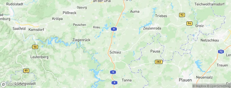 Chursdorf, Germany Map