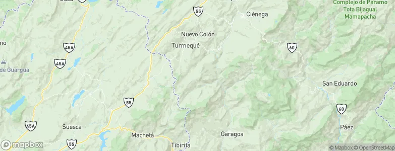 Chuscal, Colombia Map