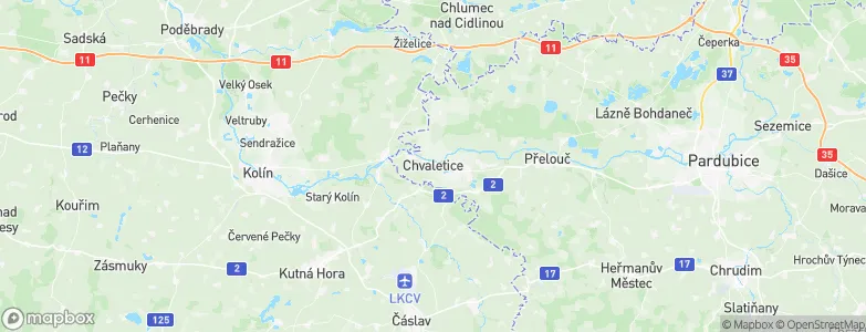 Chvaletice, Czechia Map