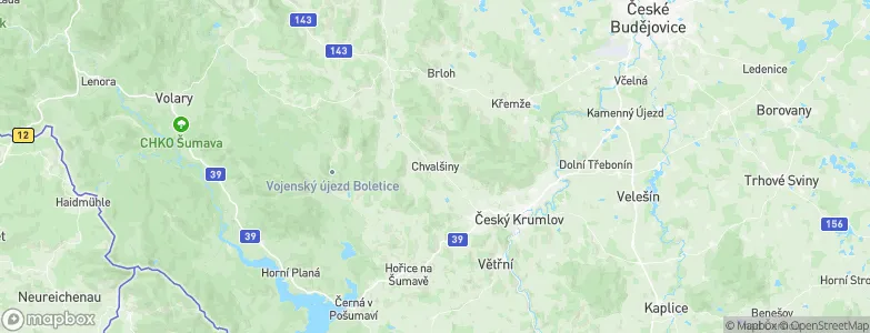 Chvalšiny, Czechia Map
