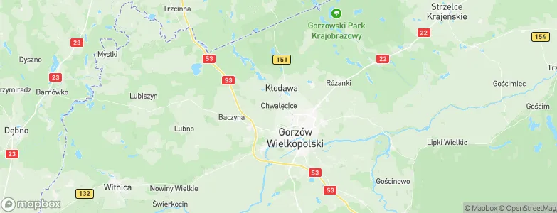 Chwalęcice, Poland Map