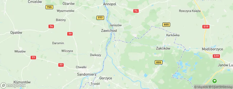 Chwałowice, Poland Map