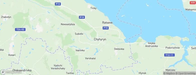 Chyhyryn, Ukraine Map