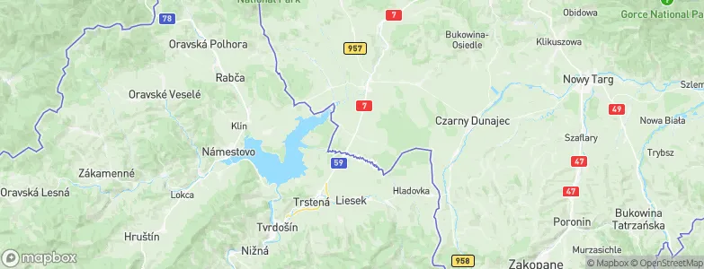 Chyżne, Poland Map