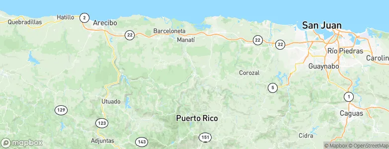 Ciales, Puerto Rico Map