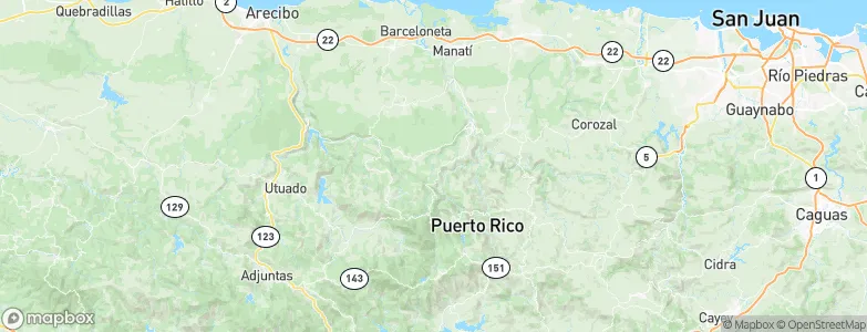 Ciales, Puerto Rico Map