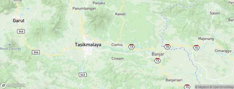 Ciamis, Indonesia Map