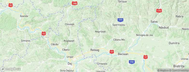 Ciceu-Giurgeşti, Romania Map