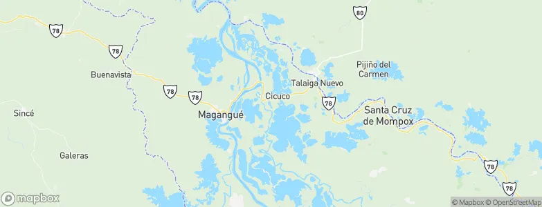 Cicuco, Colombia Map