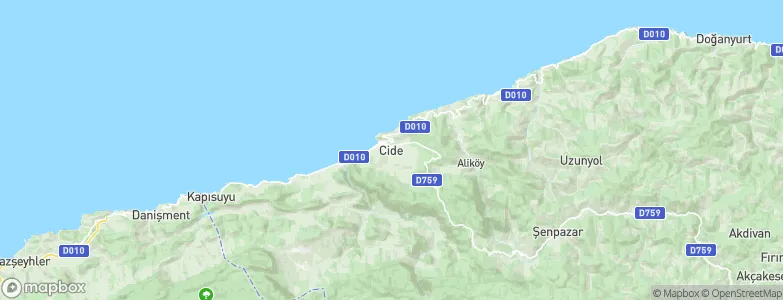 Cide, Turkey Map