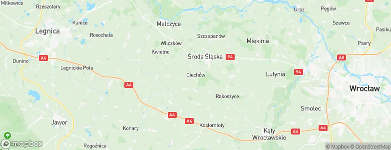 Ciechów, Poland Map