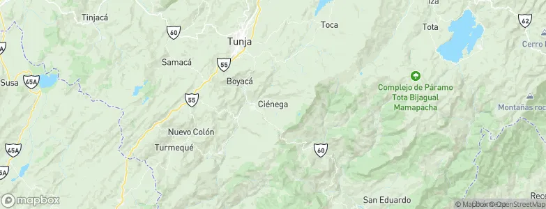 Ciénega, Colombia Map