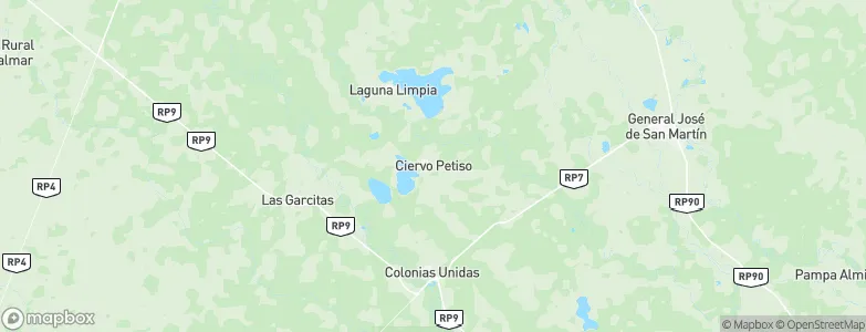 Ciervo Petiso, Argentina Map