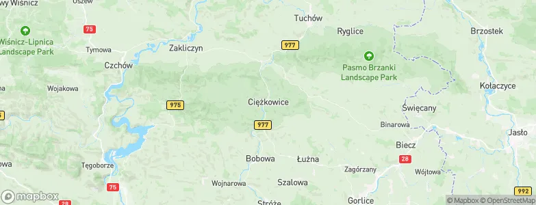 Ciężkowice, Poland Map