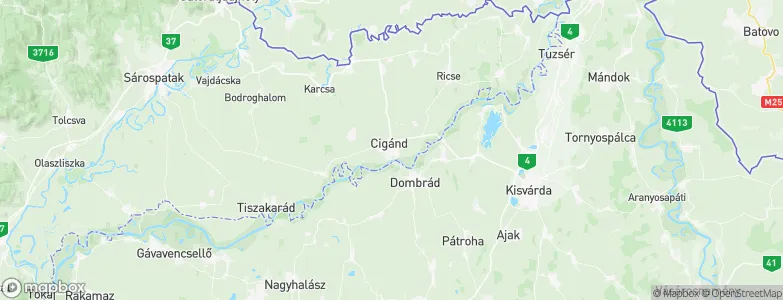 Cigánd, Hungary Map