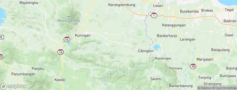 Cigedang, Indonesia Map
