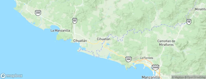 Cihuatlán, Mexico Map
