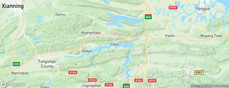Cikou, China Map