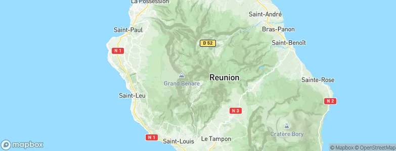 Cilaos, Réunion Map