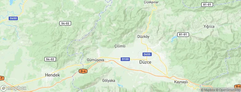 Çilimli, Turkey Map