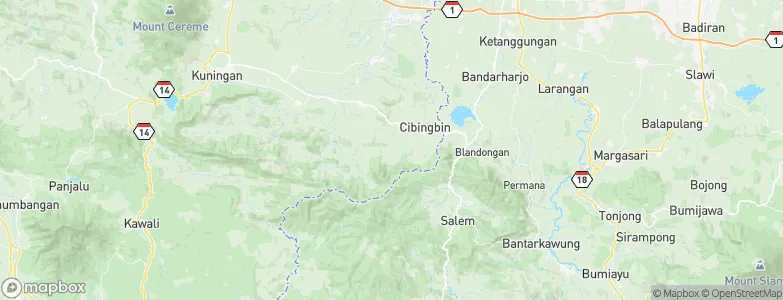 Cimara, Indonesia Map