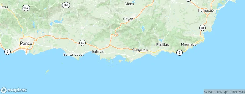 Cimarrona, Puerto Rico Map