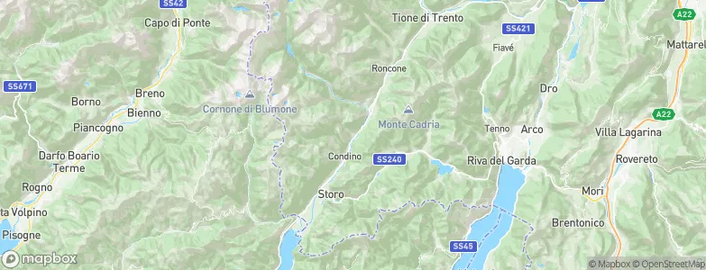 Cimego, Italy Map