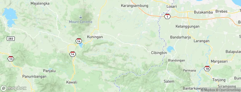 Cinagara, Indonesia Map